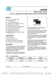 LIS35DE datasheet pdf ST Microelectronics