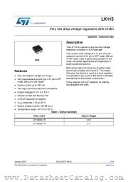 LK115 datasheet pdf ST Microelectronics