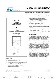 LM358WST datasheet pdf ST Microelectronics