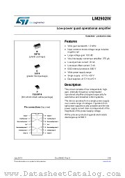 LM2902WDT datasheet pdf ST Microelectronics
