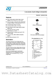 LM2903WYDT datasheet pdf ST Microelectronics