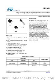 LM2931AD33R datasheet pdf ST Microelectronics