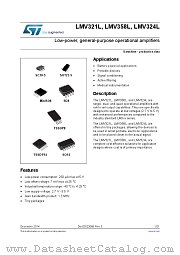 LMV324L datasheet pdf ST Microelectronics