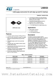 LNBH29EPTR datasheet pdf ST Microelectronics