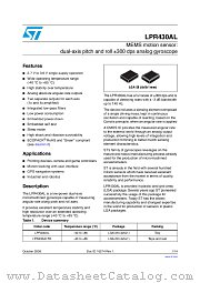 LPR430AL datasheet pdf ST Microelectronics
