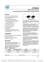 LPR450ALTR datasheet pdf ST Microelectronics