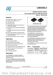 LSM330DLCTR datasheet pdf ST Microelectronics