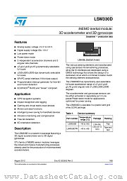 LSM330D datasheet pdf ST Microelectronics
