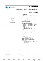 M24128S-FCU datasheet pdf ST Microelectronics