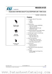 M24256-A125 datasheet pdf ST Microelectronics