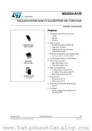 M24C64-DRDW3TP/K datasheet pdf ST Microelectronics