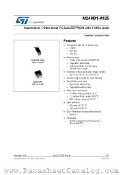 M24M01-A125 datasheet pdf ST Microelectronics