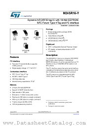 M24SR16-YDW6T/2 datasheet pdf ST Microelectronics