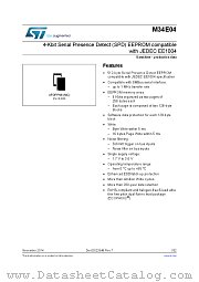 M34E04 datasheet pdf ST Microelectronics