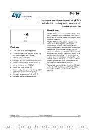 M41T01M6F datasheet pdf ST Microelectronics