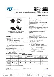 M41T62LC6F datasheet pdf ST Microelectronics
