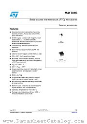 M41T81SMY6F datasheet pdf ST Microelectronics