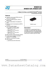M48Z512AV datasheet pdf ST Microelectronics