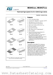 M54HC237DT datasheet pdf ST Microelectronics