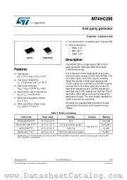M74HC280YRM13TR datasheet pdf ST Microelectronics