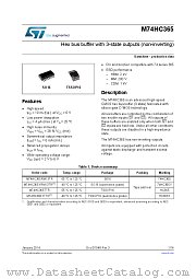 M74HC365YTTR datasheet pdf ST Microelectronics