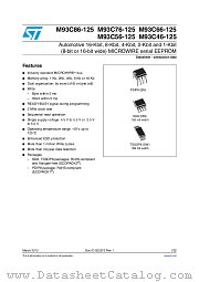 M93C46-125 datasheet pdf ST Microelectronics