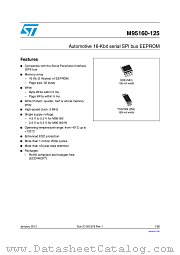 M95160-125 datasheet pdf ST Microelectronics