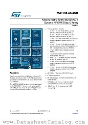 MATRIX-M24SR datasheet pdf ST Microelectronics