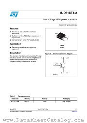MJD31CT4-A datasheet pdf ST Microelectronics