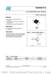 MJD32CT4-A datasheet pdf ST Microelectronics