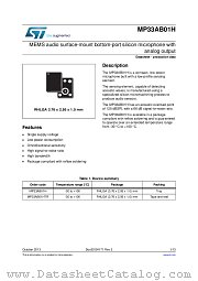 MP33AB01H datasheet pdf ST Microelectronics