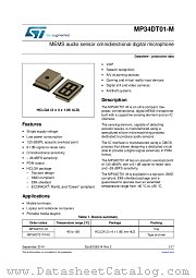 MP34DT01-M datasheet pdf ST Microelectronics