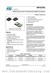 MP45DT02 datasheet pdf ST Microelectronics
