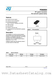PD85004 datasheet pdf ST Microelectronics