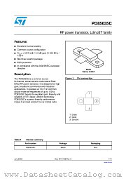 PD85035C datasheet pdf ST Microelectronics
