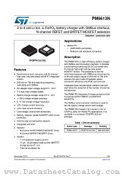 PM6613NTR datasheet pdf ST Microelectronics