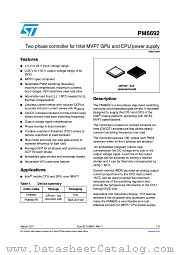 PM6692 datasheet pdf ST Microelectronics