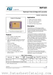 RHF1401 datasheet pdf ST Microelectronics