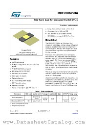 RHFLVDS228A datasheet pdf ST Microelectronics