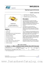 RHFLVDS31A datasheet pdf ST Microelectronics