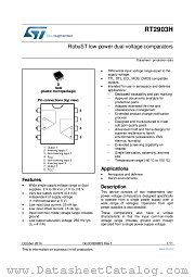 RT2903H datasheet pdf ST Microelectronics