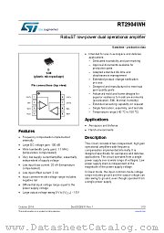 RT2904WHYDT datasheet pdf ST Microelectronics