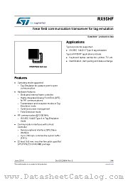 RX95HF datasheet pdf ST Microelectronics