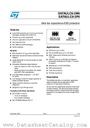 SATAULC6-2P6 datasheet pdf ST Microelectronics