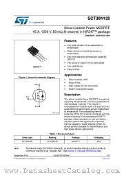 SCT30N120 datasheet pdf ST Microelectronics