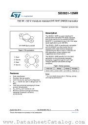 SD2931-12MR datasheet pdf ST Microelectronics