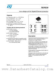 SLVU2.8-8A1 datasheet pdf ST Microelectronics