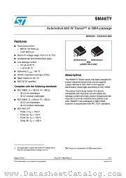 SMA6T24AY datasheet pdf ST Microelectronics