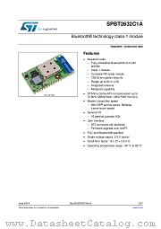 SPBT2632C1A.AT2 datasheet pdf ST Microelectronics