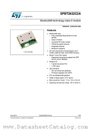 SPBT2632C2A.AT2 datasheet pdf ST Microelectronics